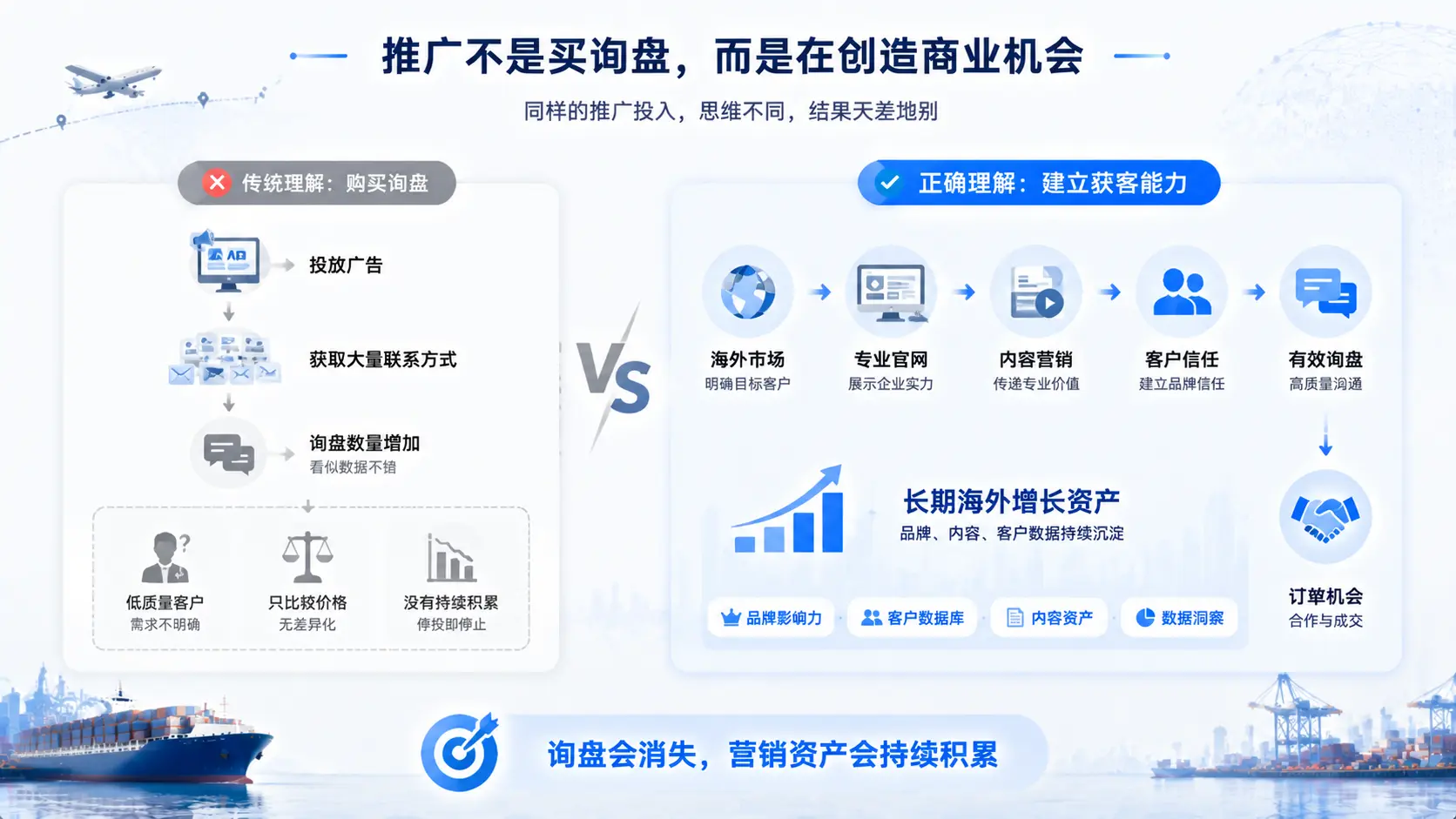 外贸企业最大的营销误区：把推广当成“买询盘”