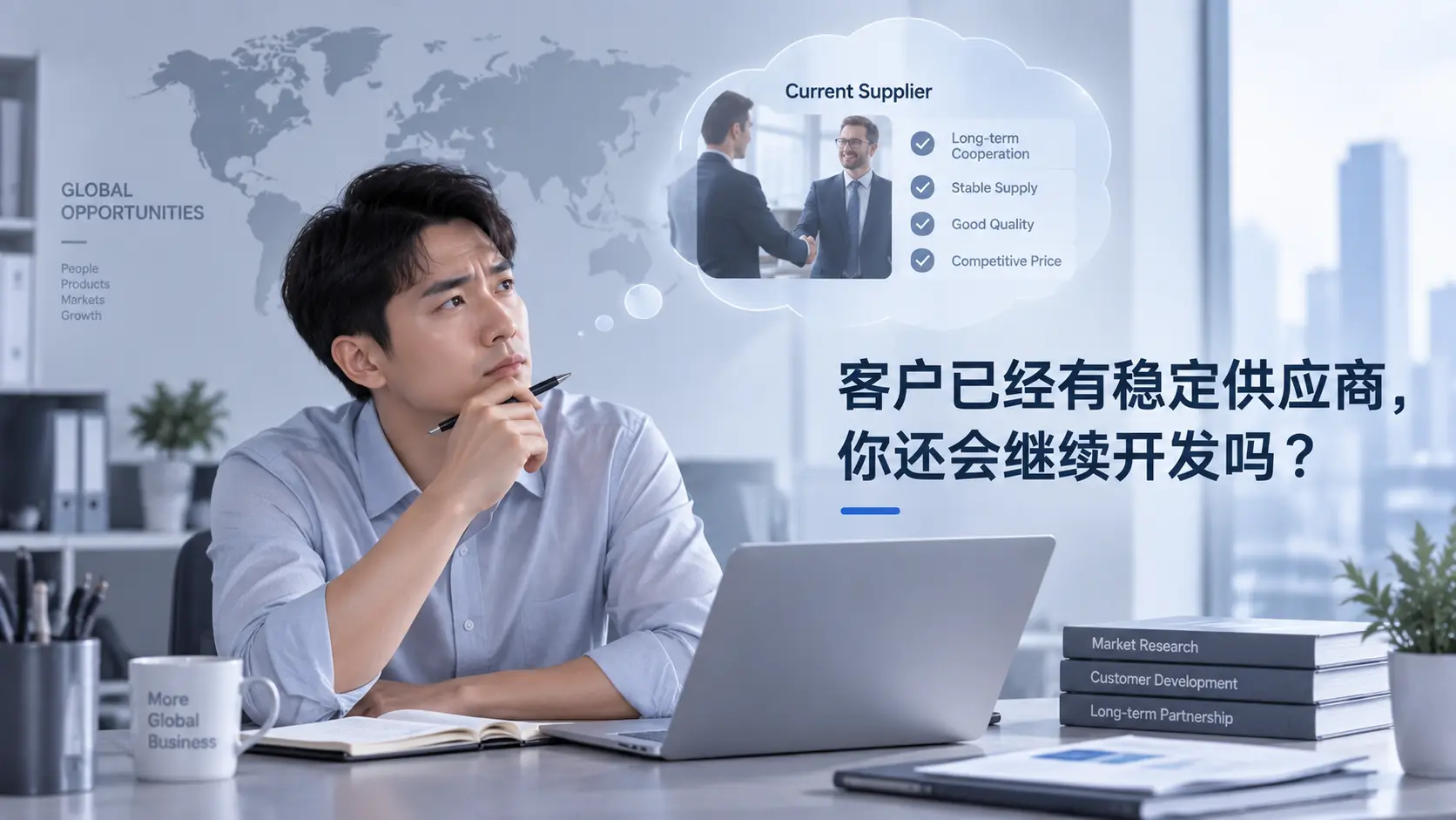 客户已经有稳定供应商，你还会继续开发吗？