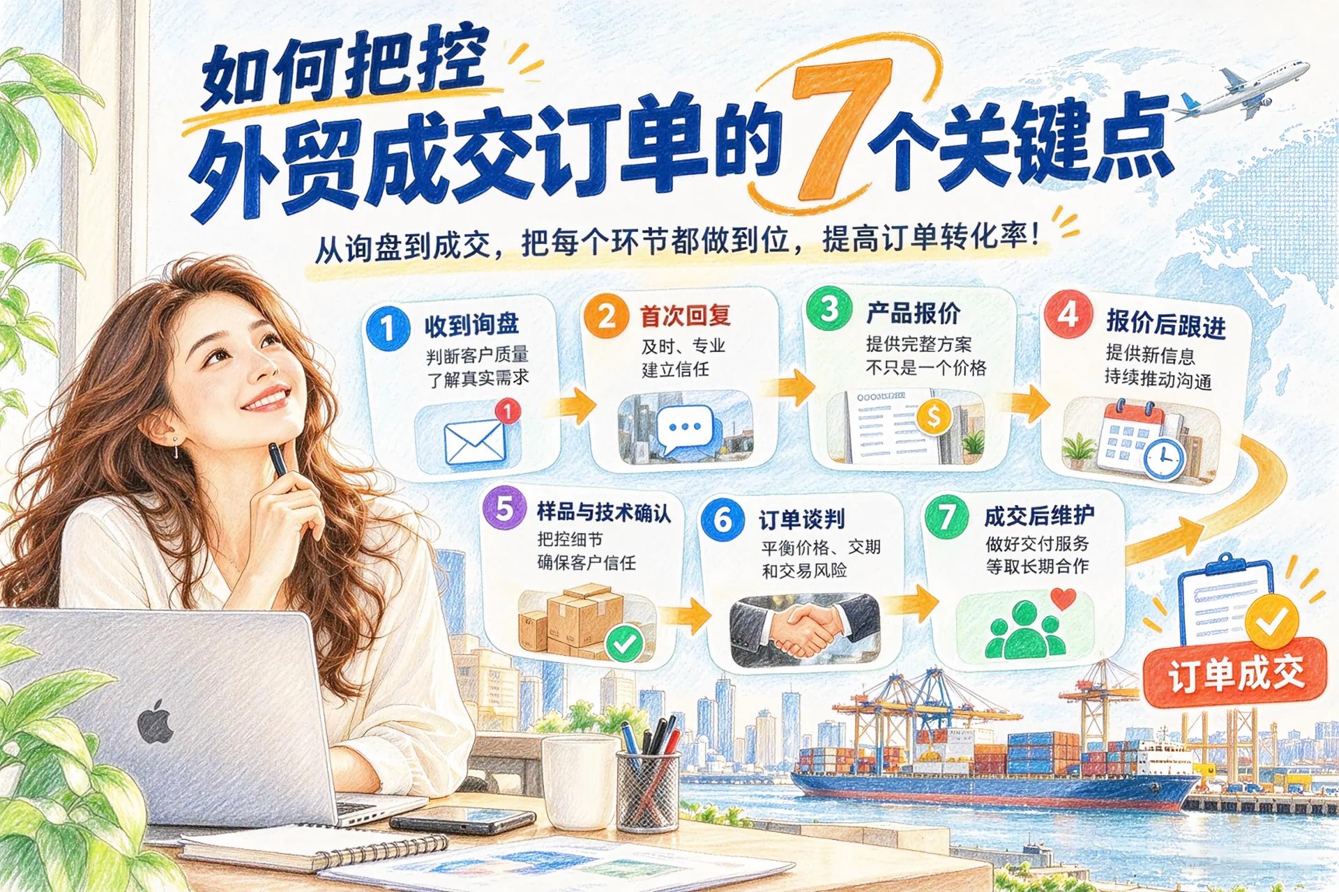 外贸客户从询盘到成交，最容易出问题的7个关键节点