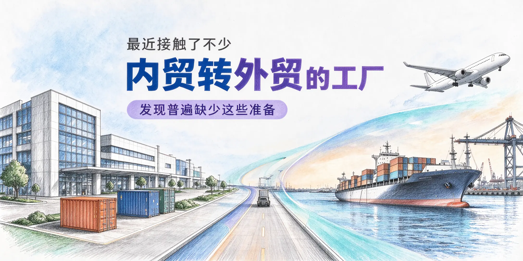 最近接触了不少内贸转外贸的工厂，发现他们普遍缺少这些准备